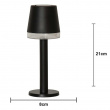 Solcelledrevet bordlampe mini
