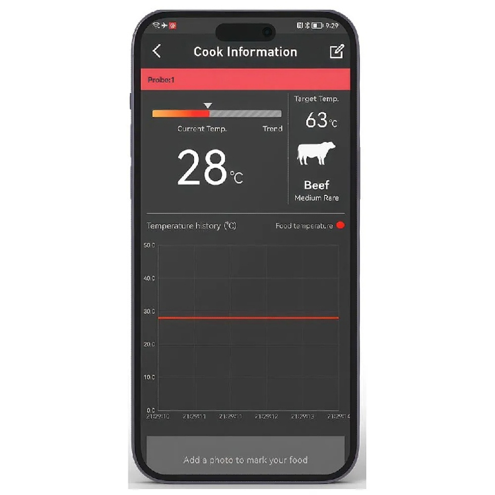 Grilltermometer til kulegrill, HerQ Dome i gruppen Hjemmet / Grillsaker hos SmartaSaker.se (14874)