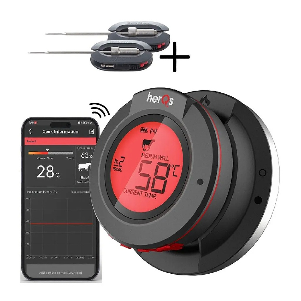 Grilltermometer til kulegrill, HerQ Dome i gruppen Hjemmet / Grillsaker hos SmartaSaker.se (14874)