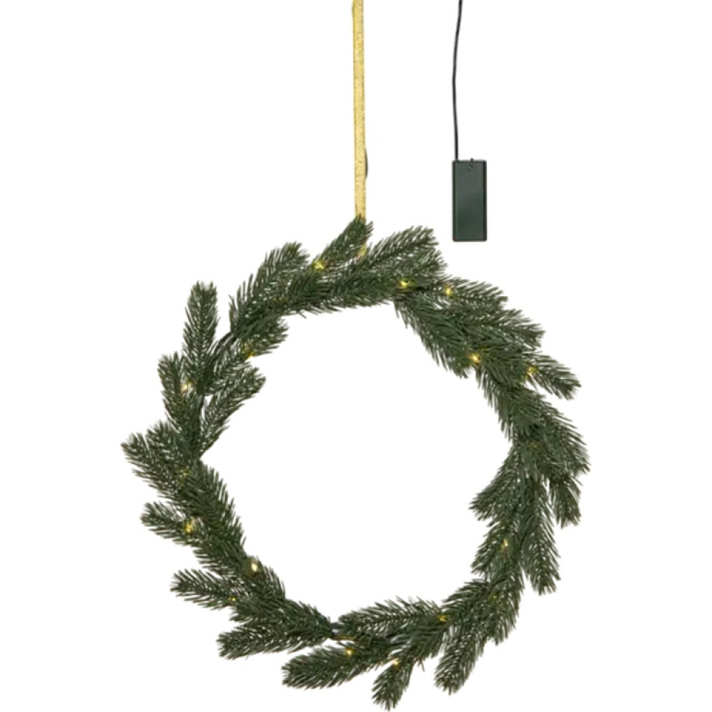 Grankrans med lys i gruppen Belysning / Innendørs belysning hos SmartaSaker.se (14883)