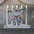 Batteridrevet Pippi-adventslysestake