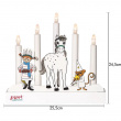 Batteridrevet Pippi-adventslysestake