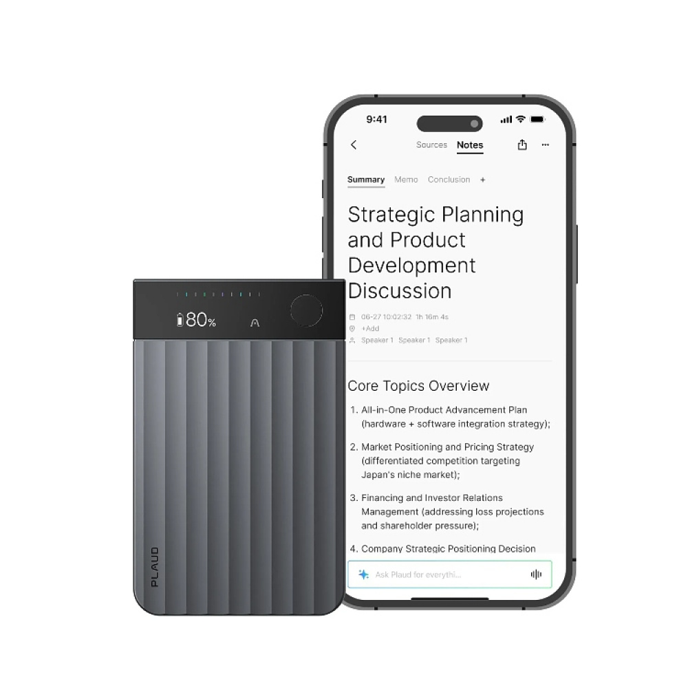 AI-stemmeopptaker, Plaud Note Pro i gruppen Hjemmet / Elektronikk hos SmartaSaker.se (14917)