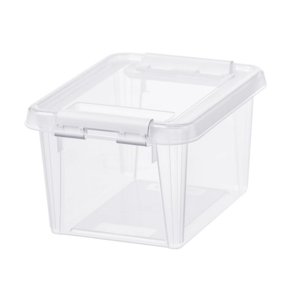 Oppbevaringsboks med lokk 15L, SmartStore, Klar/hvit i gruppen Oppbevaring hos SmartaSaker.se (40023)