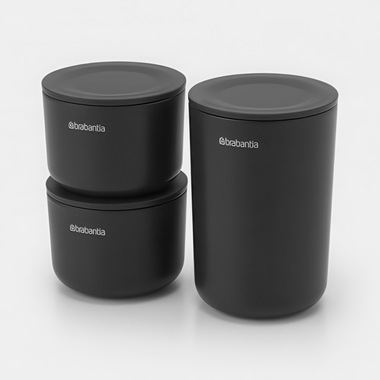 Oppbevaringsboks med lokk 3-pack, Brabantia i gruppen Oppbevaring / Baderomsoppbevaring hos SmartaSaker.se (40051)