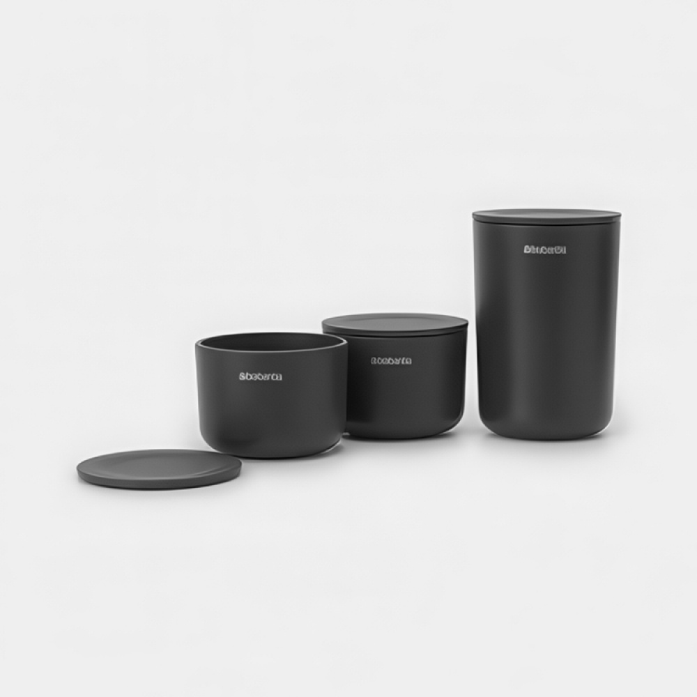 Oppbevaringsboks med lokk 3-pack, Brabantia i gruppen Oppbevaring / Baderomsoppbevaring hos SmartaSaker.se (40051)