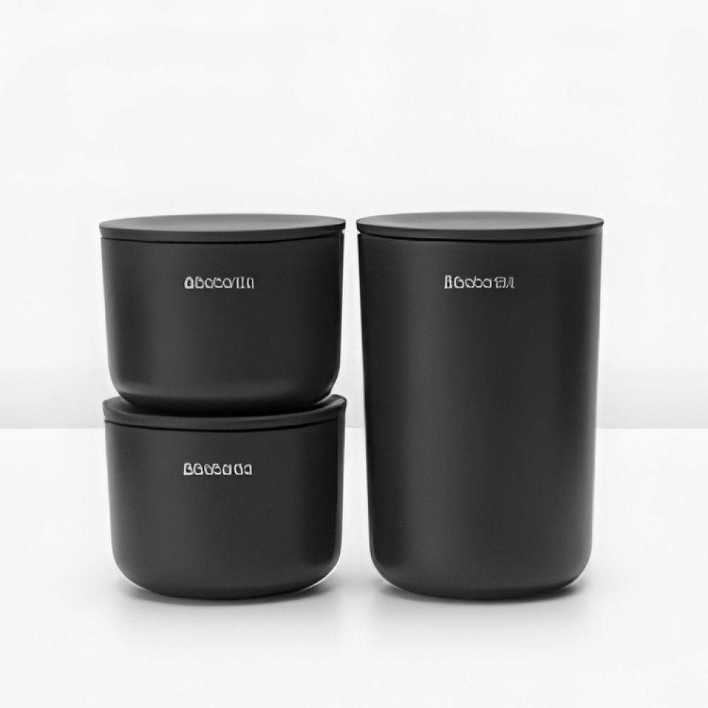 Oppbevaringsboks med lokk 3-pack, Brabantia i gruppen Oppbevaring / Baderomsoppbevaring hos SmartaSaker.se (40051)