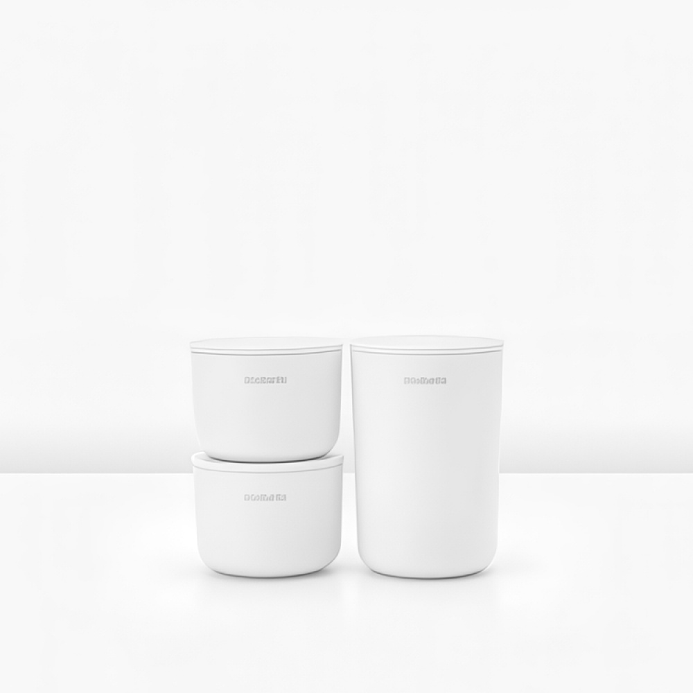 Oppbevaringsboks med lokk 3-pack, Brabantia i gruppen Oppbevaring / Baderomsoppbevaring hos SmartaSaker.se (40051)
