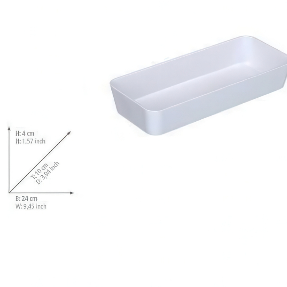 Åpen oppbevaringsboks, 24x10 cm i gruppen Oppbevaring / Oppbevaringsbokser hos SmartaSaker.se (40063)