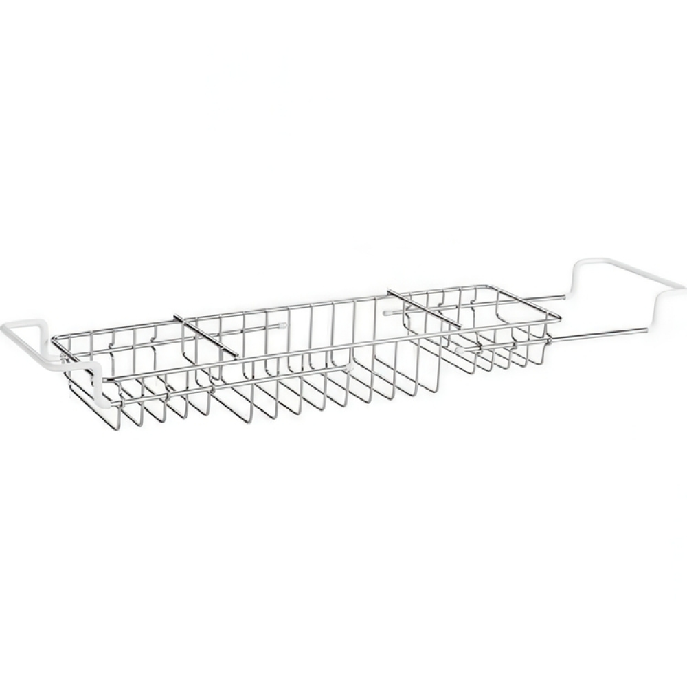 Uttrekkbart badekarbrett i metall, 58-92 cm i gruppen Oppbevaring / Baderomsoppbevaring hos SmartaSaker.se (40075)