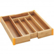 Uttrekkbar bestikkskuff i bambus 25,7-38,5 cm