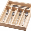 Uttrekkbar bestikkskuff i tre 34,5–58,5 cm