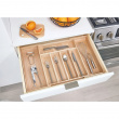 Uttrekkbar bestikkskuff i tre 34,5–58,5 cm