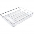 Transparent bestikkskuff med 5 rom