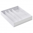 Bestikkskuff, justerbar, TOWER CUTLERY CASE, Yamazaki, 35 x 30–47,5 x H 5,5 cm