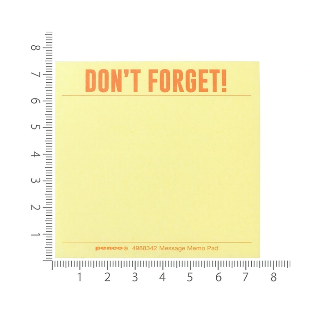 Blokkterning på liten trepall, PENCO DON\'T FORGET, 7,4 x 7,4 cm, Gul i gruppen Oppbevaring / Kontorrekvisita hos SmartaSaker.se (40134)
