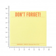 Blokkterning på liten trepall, PENCO DON\'T FORGET, 7,4 x 7,4 cm, Gul