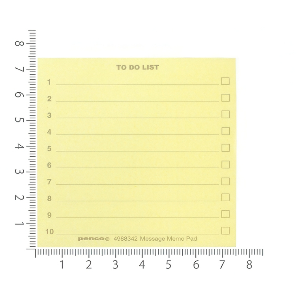 Notisblokk på liten trepall, PENCO TO DO LIST, 7,4 x 7,4 cm, Gul i gruppen Oppbevaring hos SmartaSaker.se (40135)