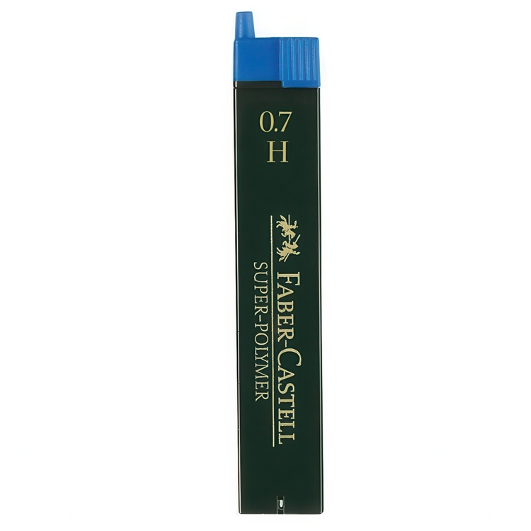 Blyantstifter, FABER CASTELL H 0,7 mm, Grå i gruppen Oppbevaring hos SmartaSaker.se (40138)