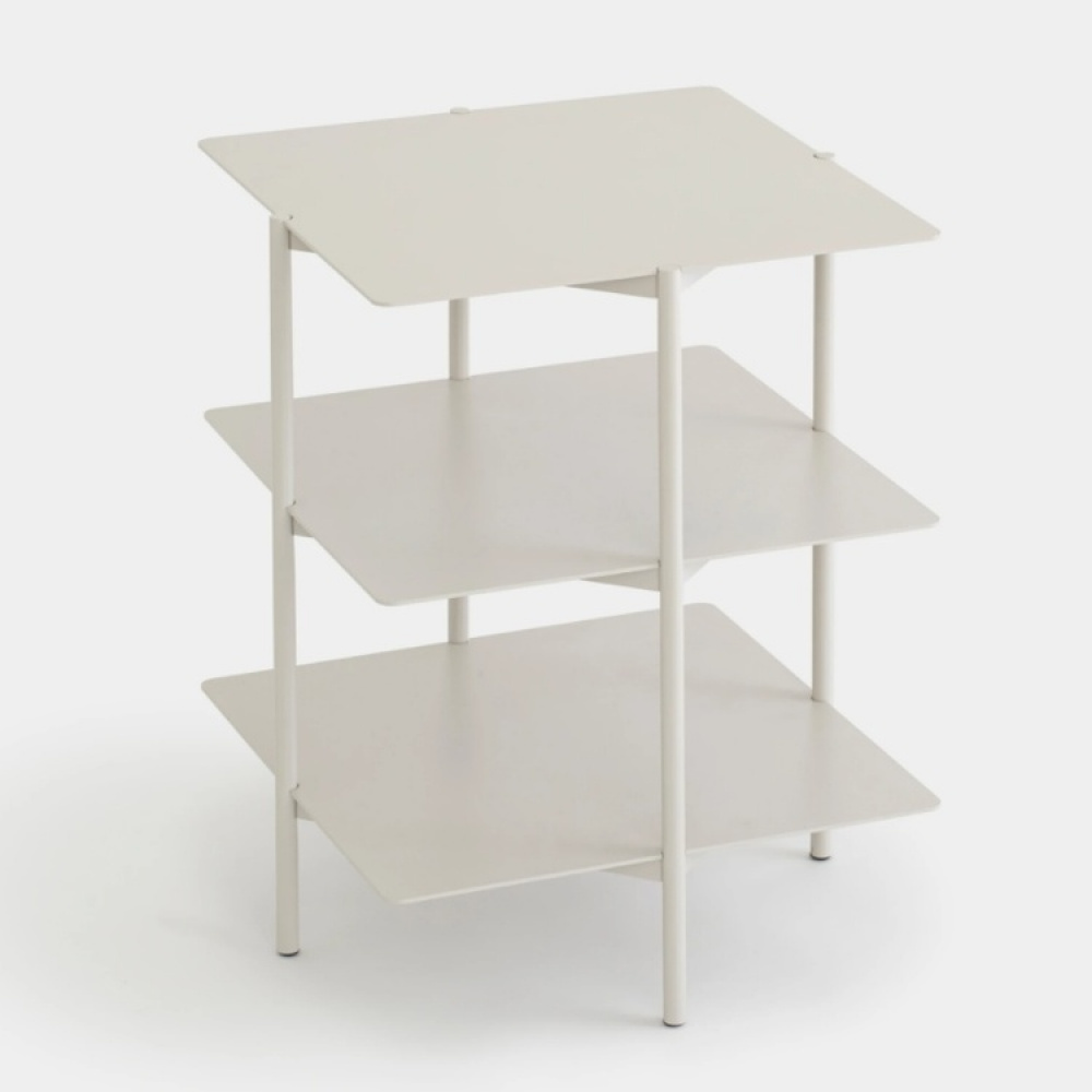 Bord med oppbevaring, metall, UMBRA TIER SIDE TABLE, 42 x 42 x H 54 cm, grått i gruppen Oppbevaring / Entréoppbevaring hos SmartaSaker.se (40213)