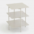 Bord med oppbevaring, metall, UMBRA TIER SIDE TABLE, 42 x 42 x H 54 cm, grått