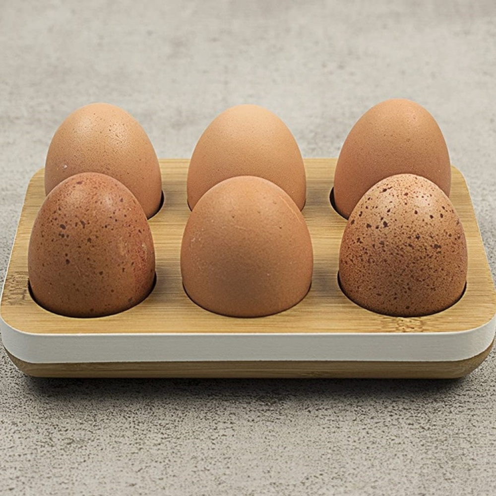 Eggholder i bambus til 6 egg, Pebbly i gruppen Oppbevaring hos SmartaSaker.se (40238)