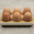Eggholder i bambus til 6 egg, Pebbly