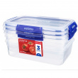 Oppbevaringsboks 3-pakk 2,2L, Sistema