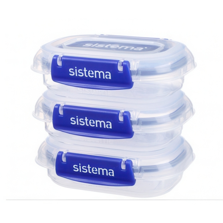 Oppbevaringsboks mini 3-pack 0,18L, Sistema i gruppen Oppbevaring / Kjøkkenskap hos SmartaSaker.se (40351)