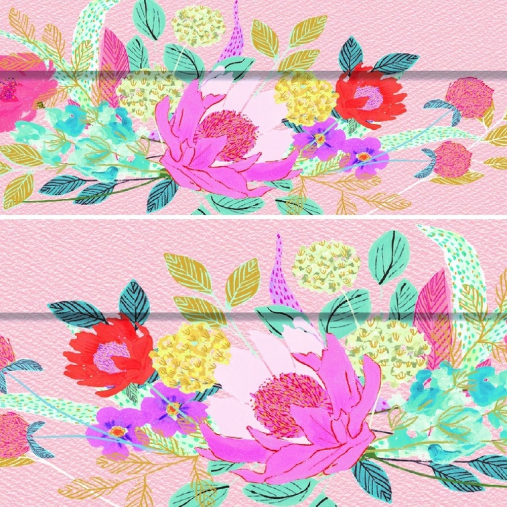 Oppbevaringsboks i papp, sett med 3, Blomster i gruppen Oppbevaring / Oppbevaringsbokser hos SmartaSaker.se (40376)