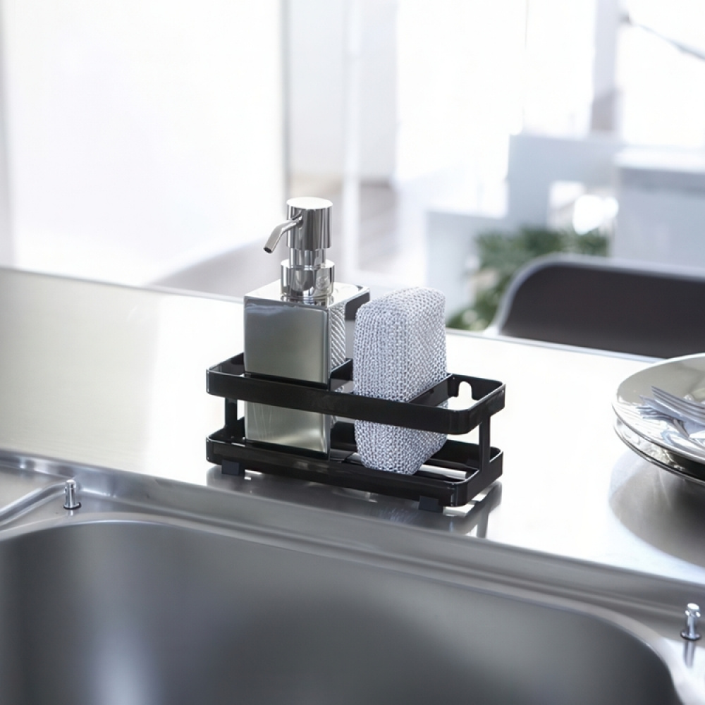 Holder for oppvaskmiddel og svamp, TOWER, Yamazaki, Svart i gruppen Oppbevaring / Outlet hos SmartaSaker.se (40426)