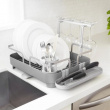 Oppvaskstativ med vinglassholder, HOLSTER DISH RACK, 42 x 34,5 x H15 cm, Umbra