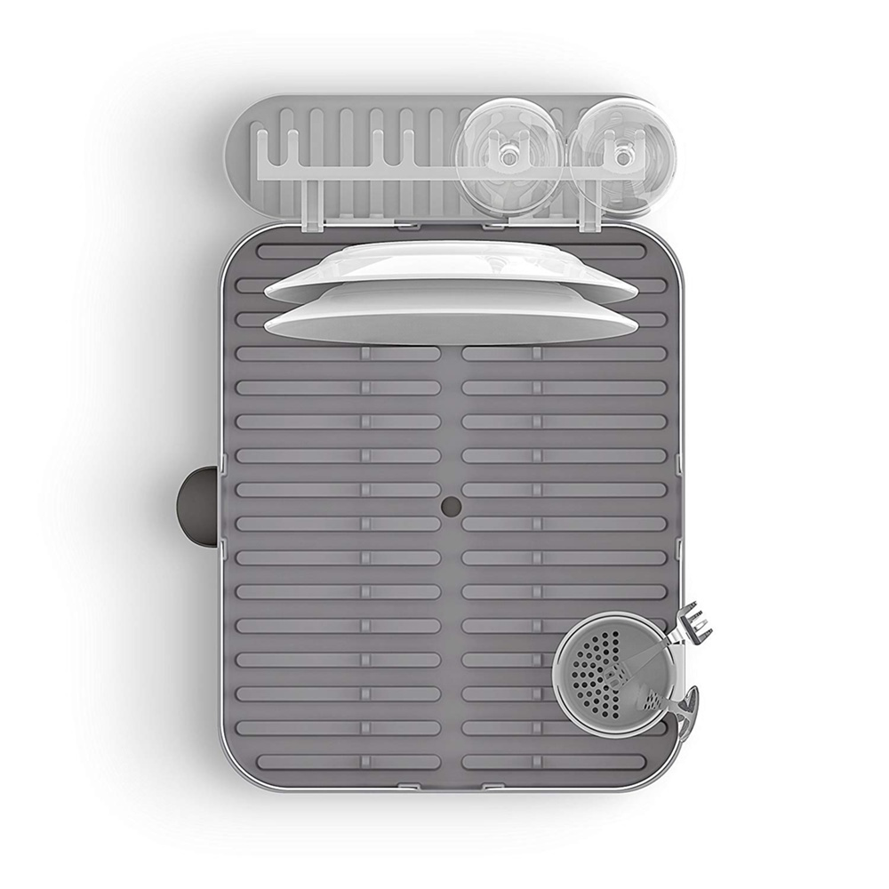 Oppvaskstativ med vinglassholder, HOLSTER DISH RACK, 42 x 34,5 x H15 cm, Umbra i gruppen Oppbevaring / Outlet hos SmartaSaker.se (40450)