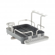 Oppvaskstativ med vinglassholder, HOLSTER DISH RACK, 42 x 34,5 x H15 cm, Umbra