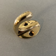 Enkeltkrok, Mini, EXMEZ, H 3,3 cm, Messing