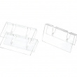 Transparent etikettklemme 3-pakk