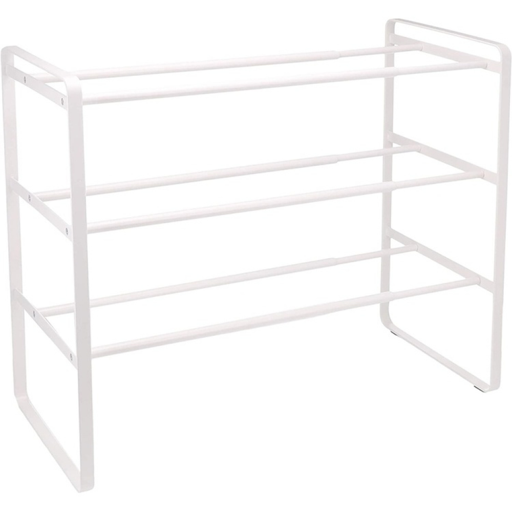 Uttrekkbar skohylle 3 hylleplan, 41-70 cm, Yamazaki, Hvit i gruppen Oppbevaring / Entréoppbevaring hos SmartaSaker.se (40564)