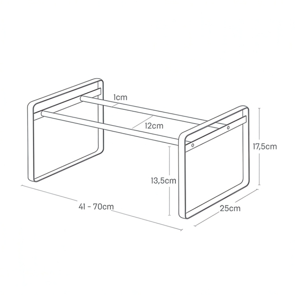 Utvidbar skohylle, 41-70 cm, Yamazaki i gruppen Oppbevaring / Garderoboppbevaring hos SmartaSaker.se (40565)
