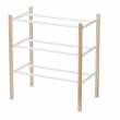Uttrekkbar skohylle i tre og metall, 41-70 cm, Yamazaki
