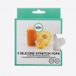 Silikonlokksett for mat, 4 deler