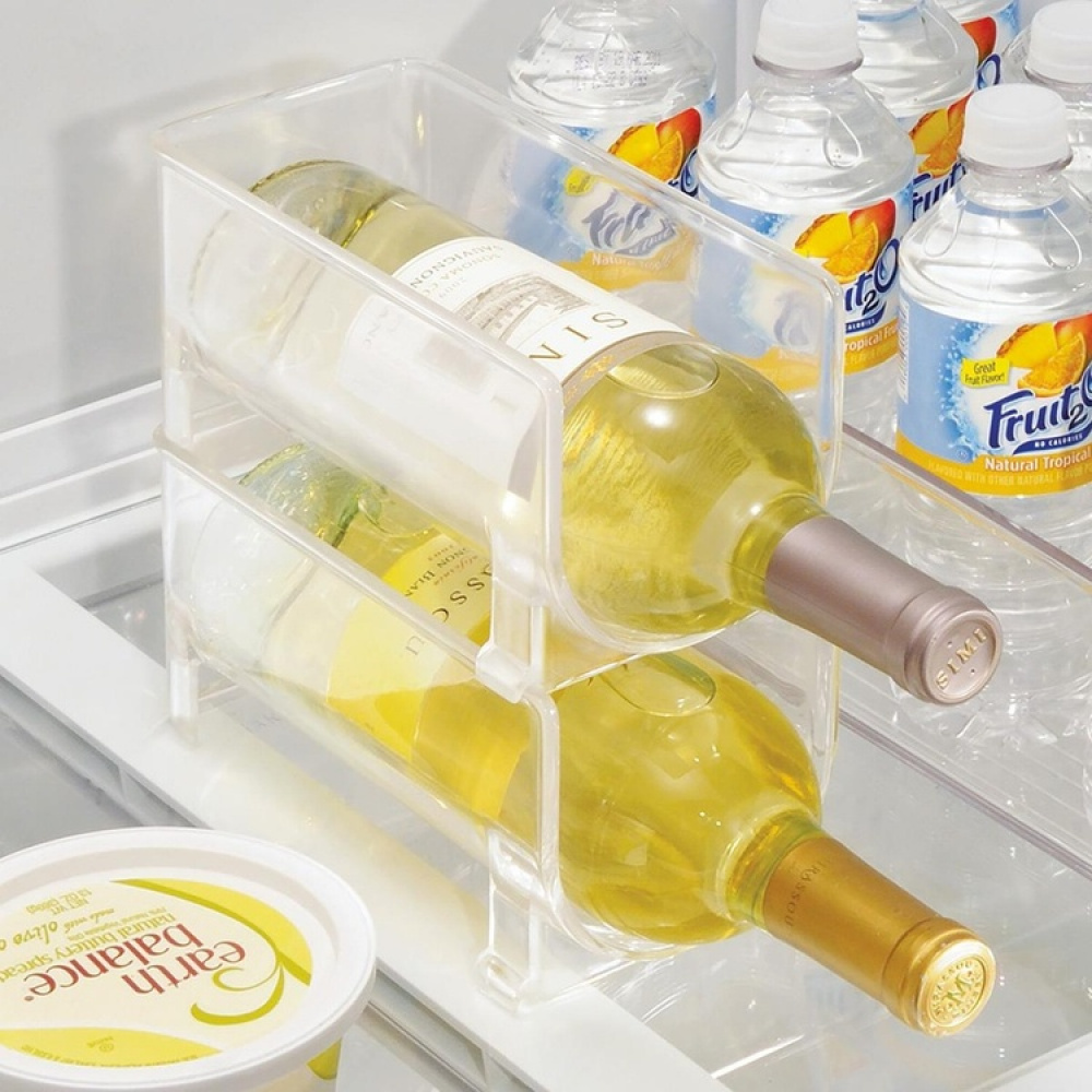 Flaskestativ, stablebart, RPET WINE & DRINK RACK, 10 x 20 x H 10 cm, transparent i gruppen Oppbevaring / Kjøkkenskap hos SmartaSaker.se (40603)