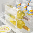 Flaskestativ, stablebart, RPET WINE & DRINK RACK, 10 x 20 x H 10 cm, transparent