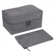 Etui for tilbehør med ekstra veske, BIGSO ACCESSORIES ORGANIZER, Grå