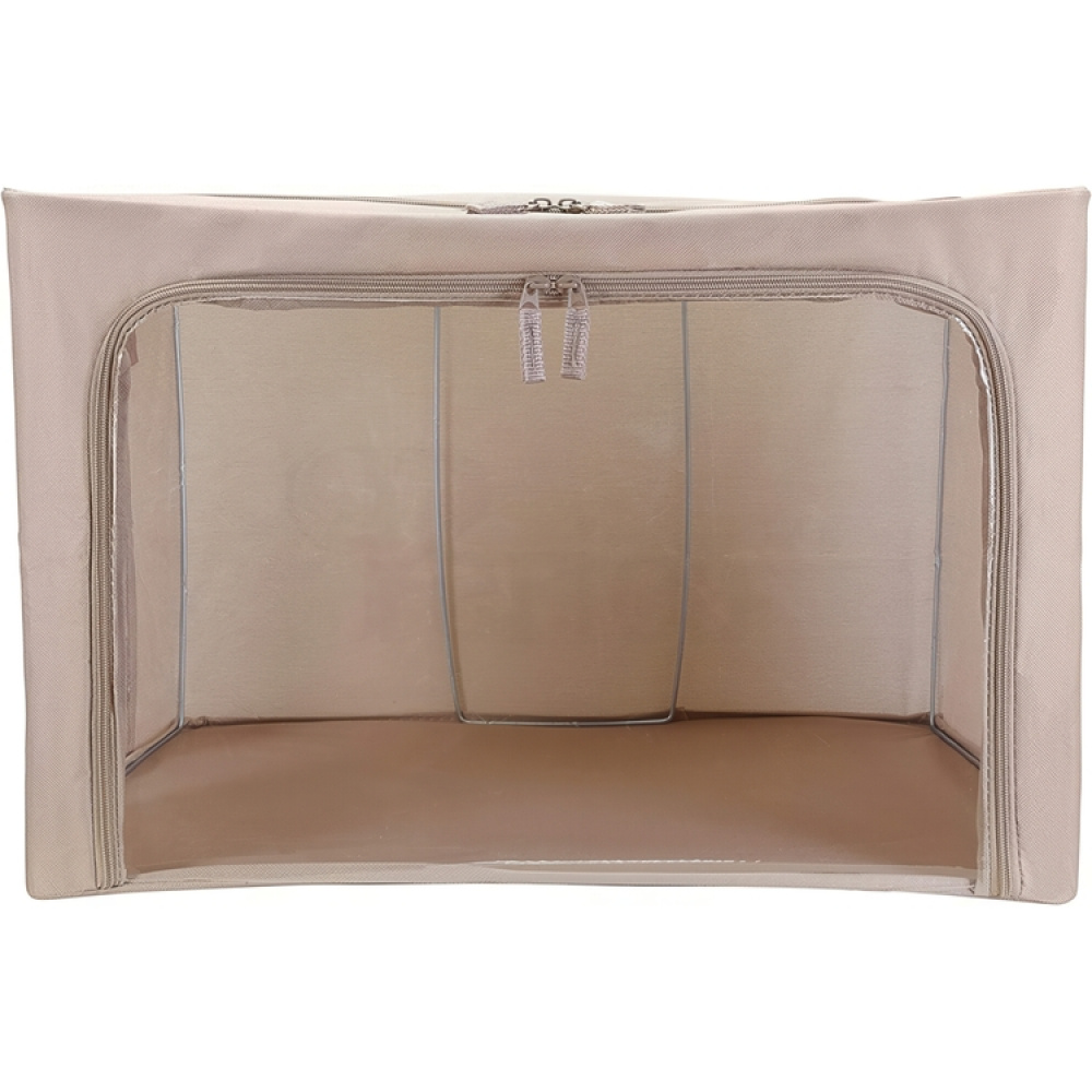 Myk oppbevaringsboks med vindu 77L, Beige i gruppen Oppbevaring hos SmartaSaker.se (40661)