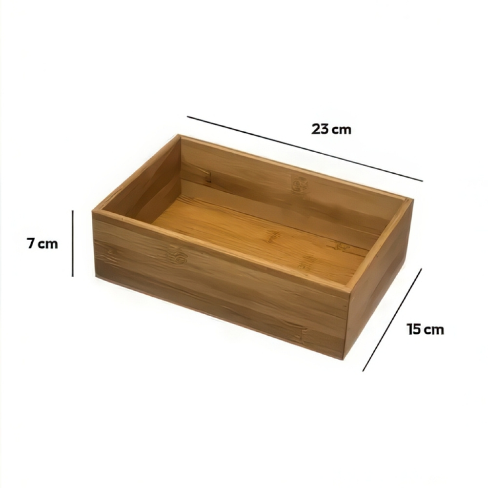 Skuffinnlegg i bambus, 23x15 cm i gruppen Oppbevaring / Oppbevaringsbokser hos SmartaSaker.se (40669)