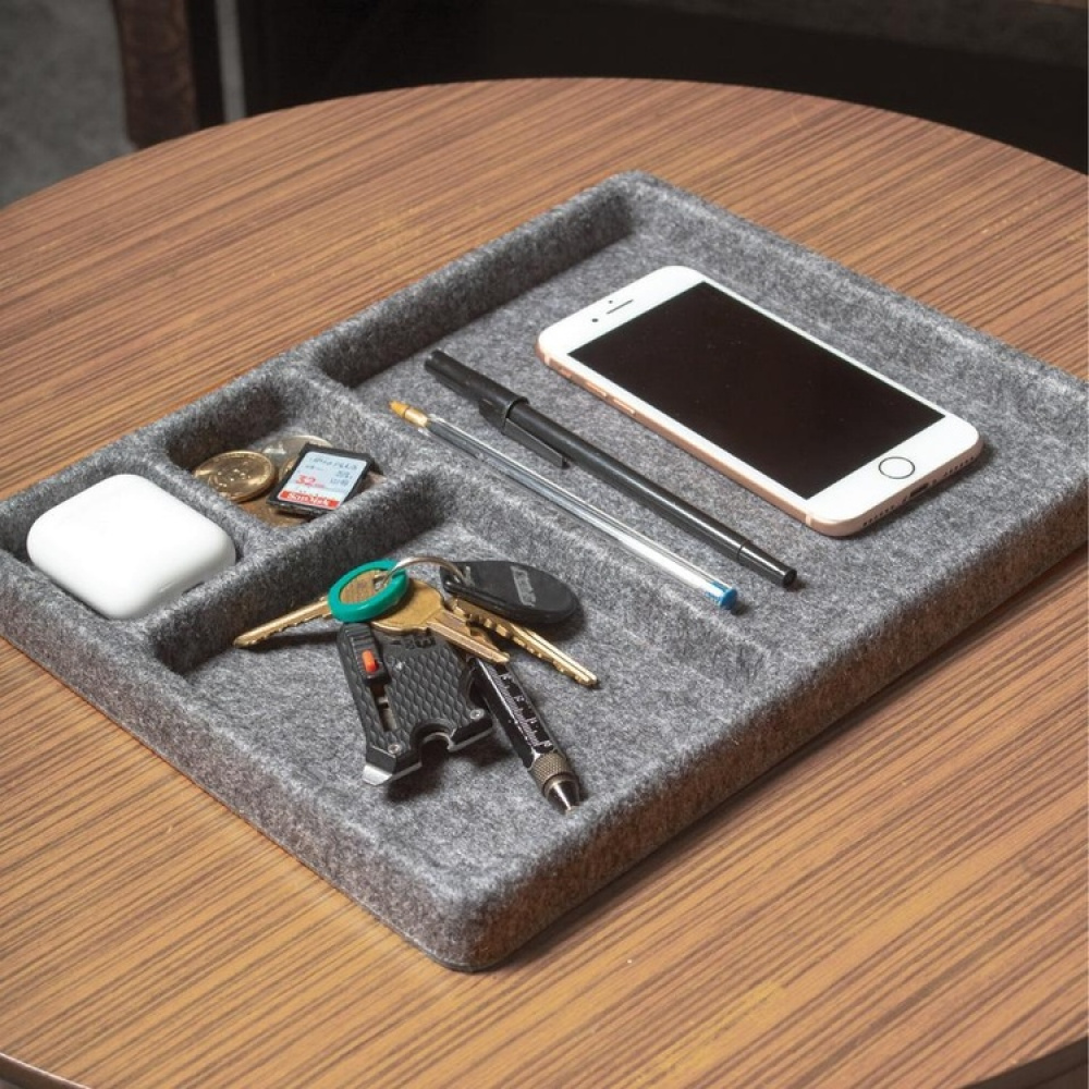 Oppbevaringsbrett i filt, 28,6x20x2 cm i gruppen Oppbevaring hos SmartaSaker.se (40679)