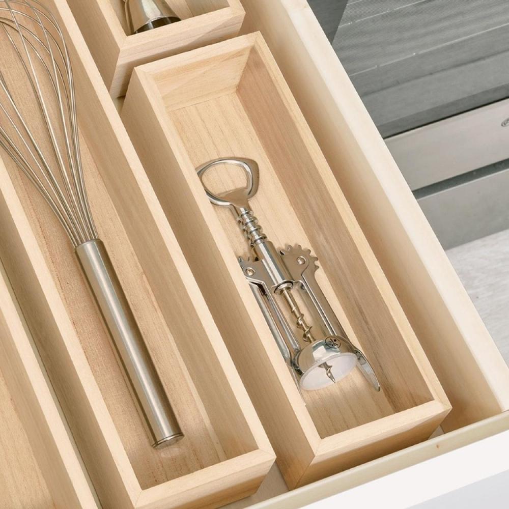 Skuffinnlegg i tre, 25,4x8,6 cm, iDesign i gruppen Oppbevaring / Oppbevaringsbokser hos SmartaSaker.se (40681)