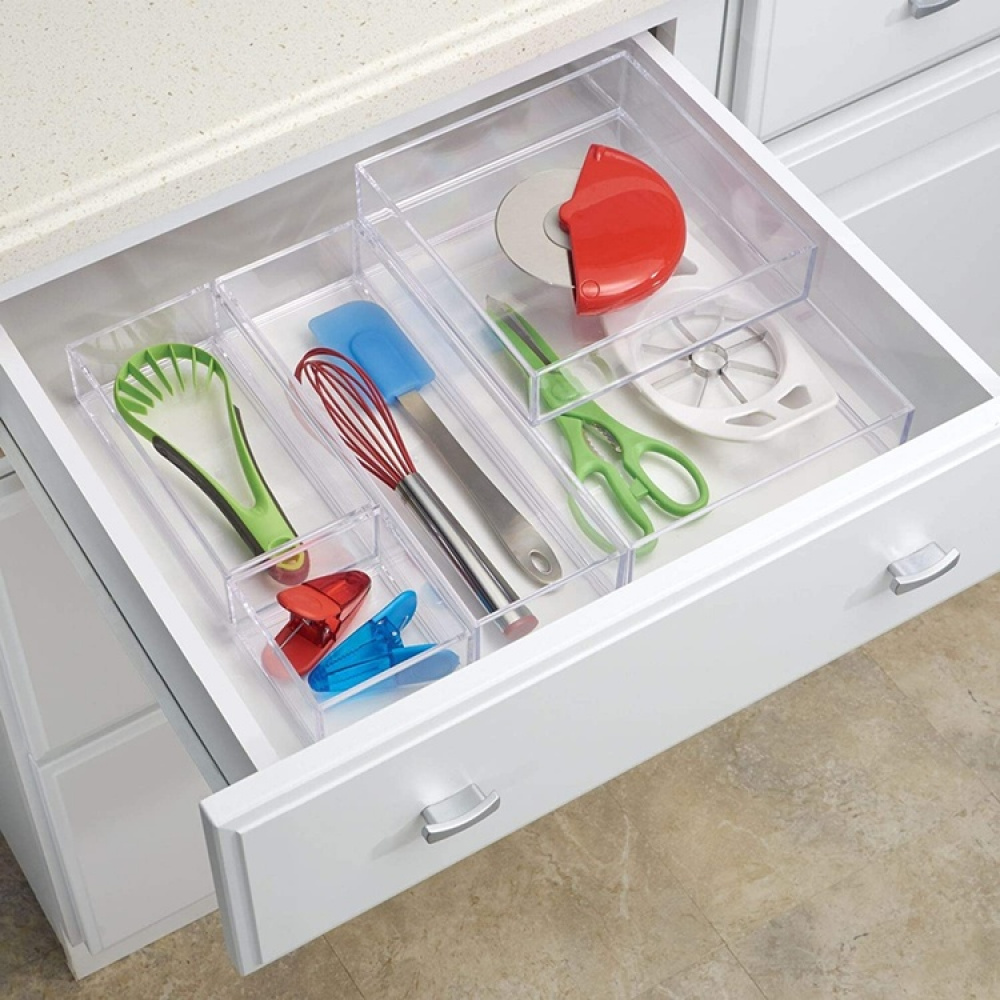 Kvadratisk skuffinnsats, 10,2x10,2 cm, Clarity i gruppen Oppbevaring hos SmartaSaker.se (40699)