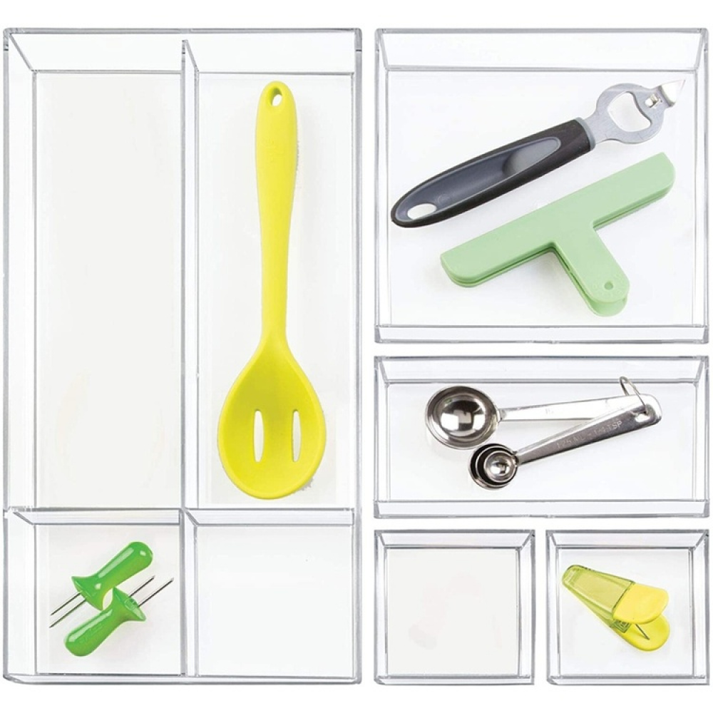 Kvadratisk skuffinnsats, 20,3x20,3 cm, Clarity i gruppen Oppbevaring / Oppbevaringsbokser hos SmartaSaker.se (40700)