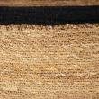 Oppbevaringskurv i sjøgress og jute, MEDIUM PANIER DE RANGEMENT, 29 x 20 x H 15 cm, Natur / Svart
